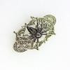 Faship George Black Rhinestone Crystal Spider Barrette For Halloween view 3