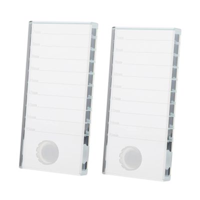balacoo 2pcs Eyelash Extension Glass Pallets Lash Glue Holder Lash Extension Adhesive Trays