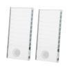 balacoo 2pcs Eyelash Extension Glass Pallets Lash Glue Holder Lash Extension Adhesive Trays view 1