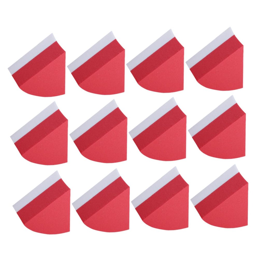 balacoo 20pcs Dual-use Makeup Puff Red Soft Powder Puff Wet and Dry Foundation Blender Beauty Sponge