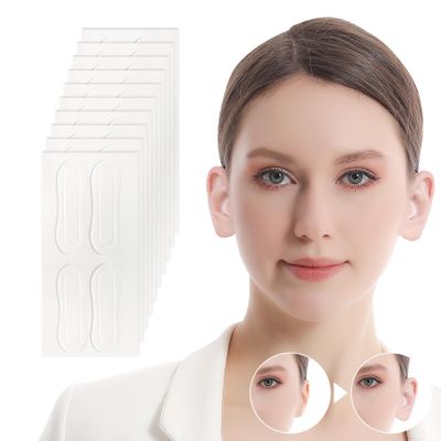 Ear Stickers, 40pcs Elf Ear Tapes, Ear Lobe Support Patches for Concave Ears, Strong Support Transparent Painless Silicone Cosmetic Ear Stickers Say Goodbye to Flat Ears, for Natural Ear Contours