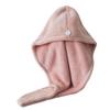 Angoily Towel for Hair Drying Thicken Absorbent Cap Quick Dry Hair Towel Red Easy to Use Button Home Travel view 1