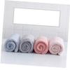 Angoily Towel for Hair Drying Thicken Absorbent Cap Quick Dry Hair Towel Red Easy to Use Button Home Travel view 2