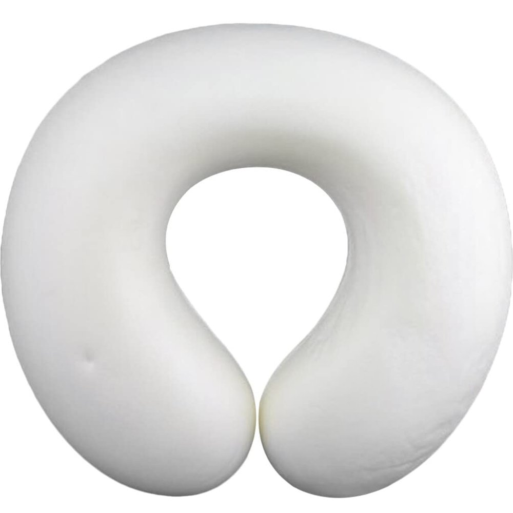 KALLORY Massage Face Pillow Cushion Face Down Face Cushion U Shaped Headrest for Salon Massage Table Bed
