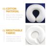 KALLORY Massage Face Pillow Cushion Face Down Face Cushion U Shaped Headrest for Salon Massage Table Bed view 2
