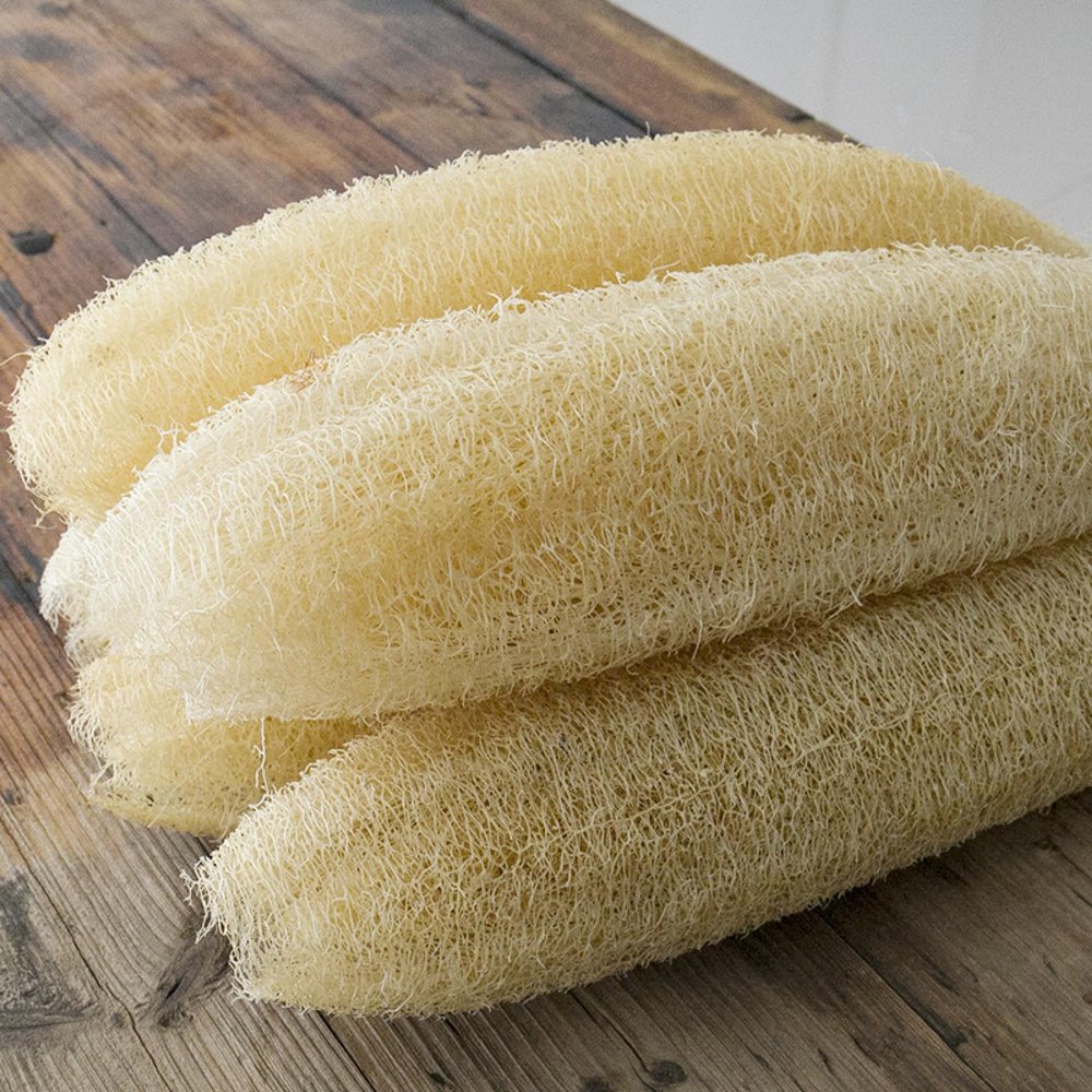(2023 New Goods) Natural Luffa Sponge Natural Luffa Sponge Organic Luffa Bath Sponge Exfoliating Body Back Scrubber for Men and Women Adult Beauty Bath Daily Care