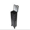 4-in-1 Draw-bar Style Interchangeable Aluminum Rolling Makeup Case-BLACK view 2