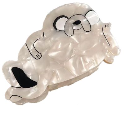 Sea Lion Claw Clips,Cartoon Sea Lion Hair Clips,Animal Shape Hair Jaw Clips,Cellulose Acetate Hair Clips for Girls,Small Claw Clips for Women,Hair Jaw Barrettes Accessories (white)