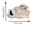 Sea Lion Claw Clips,Cartoon Sea Lion Hair Clips,Animal Shape Hair Jaw Clips,Cellulose Acetate Hair Clips for Girls,Small Claw Clips for Women,Hair Jaw Barrettes Accessories (white) view 2