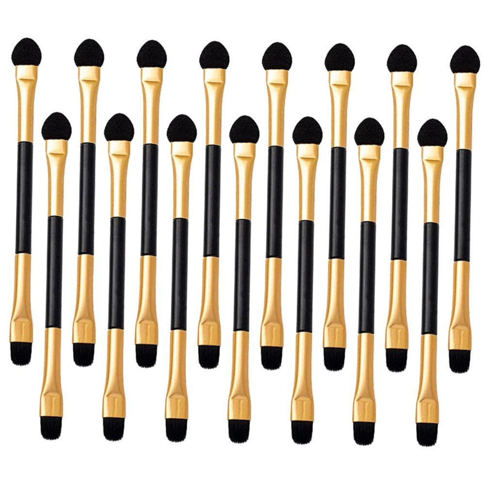 DOITOOL 15pcs Double-sided Eyeshadow Applicators Lightweight Makeup Brushes for Women Portable Eyeshadow Tools for Easy Application of Eye Makeup Versatile Use for Shadows and More