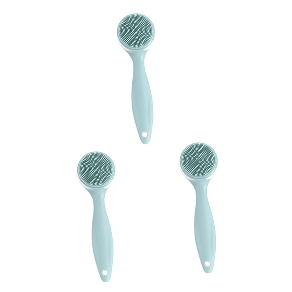 DOITOOL 3pcs Silicone Scrubbers Exfoliator Brush for Face Cleansing Nose Massager Beauty Tool