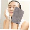 Beaupretty 3pcs Facial Cleaning Gloves Soft Microfiber Makeup Mitts for Shower Face Washing Portable Reusable Efficiently Cleans Makeup for Travel view 2