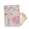Beaupretty 8pcs Dual Sided Sponge Eyeshadow Applicators Soft Touch Makeup Brushes for Blending and Applying Eye Shadow Lightweight and Easy to Use Random Colors Included view 1