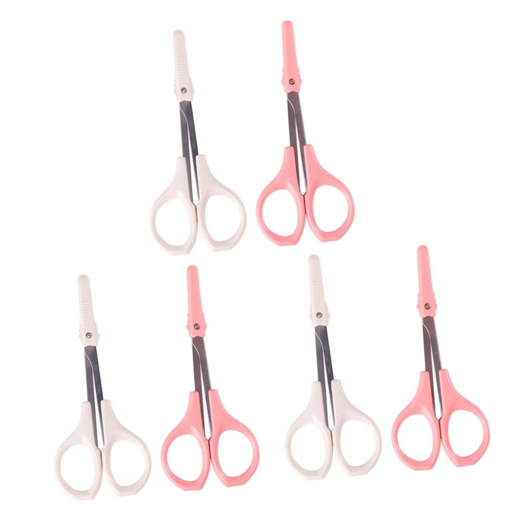 Beaupretty 6pcs Beauty Scissors Eyelash Scissors Eyebrow Trimmer High for Easy Grooming Makeup Tool for Daily Use