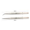 Mipcase 2pcs Multifunctional Tweezers Kit Steel Pointed Tweezers for Jewelry Lash Chin Hair Professional Diy Use view 4