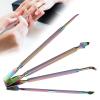 4Pcs Cuticle Pusher and Cutter with Storage Case, Stainless Steel Dual Head Cuticle Pusher Tool, Portable Nail Cuticle Remover Tool Nail Scraper, Professional Nail Tools for Manicure Pedicure view 1