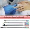 4Pcs Cuticle Pusher and Cutter with Storage Case, Stainless Steel Dual Head Cuticle Pusher Tool, Portable Nail Cuticle Remover Tool Nail Scraper, Professional Nail Tools for Manicure Pedicure view 2