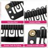 100Pcs 32mm Hairpieces Snap Clips, 6 Teeth U Shape Hair Extension Clips, Stainless Steel Wig Clip to Secure Wig no Sew for Hair Extensions Hairpiece Accessories view 2