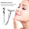 BetterJonny 3Pcs Metal Eye Cream Applicator Roller Wand Stick, Cosmetics Spoon Eye Cream Massager Wand Girls Women Facial Massager for Fatigue Relief Reduce Puffiness (Silver) view 3