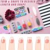 100-Pack 180 Grit Double Sided Disposable Nail Files & Emery Boards for Natural Nails - Bulk Mini/Small Grit Nail File Set for Home Salon, Manicure/Pedicure view 4