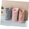 DOITOOL Simple Coral Hair Drying Towel Thick Water Absorbent Cap for Fast Drying Wet Hair Lightweight and Portable for Home Travel Use Grey view 4