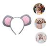 OKUMEYR Animal Mouse Ears Headband for Cosplay Mouse Ear Hairband for Halloween Parties and Costume Events Fun Accessory for Boys and Girls and Adults view 2