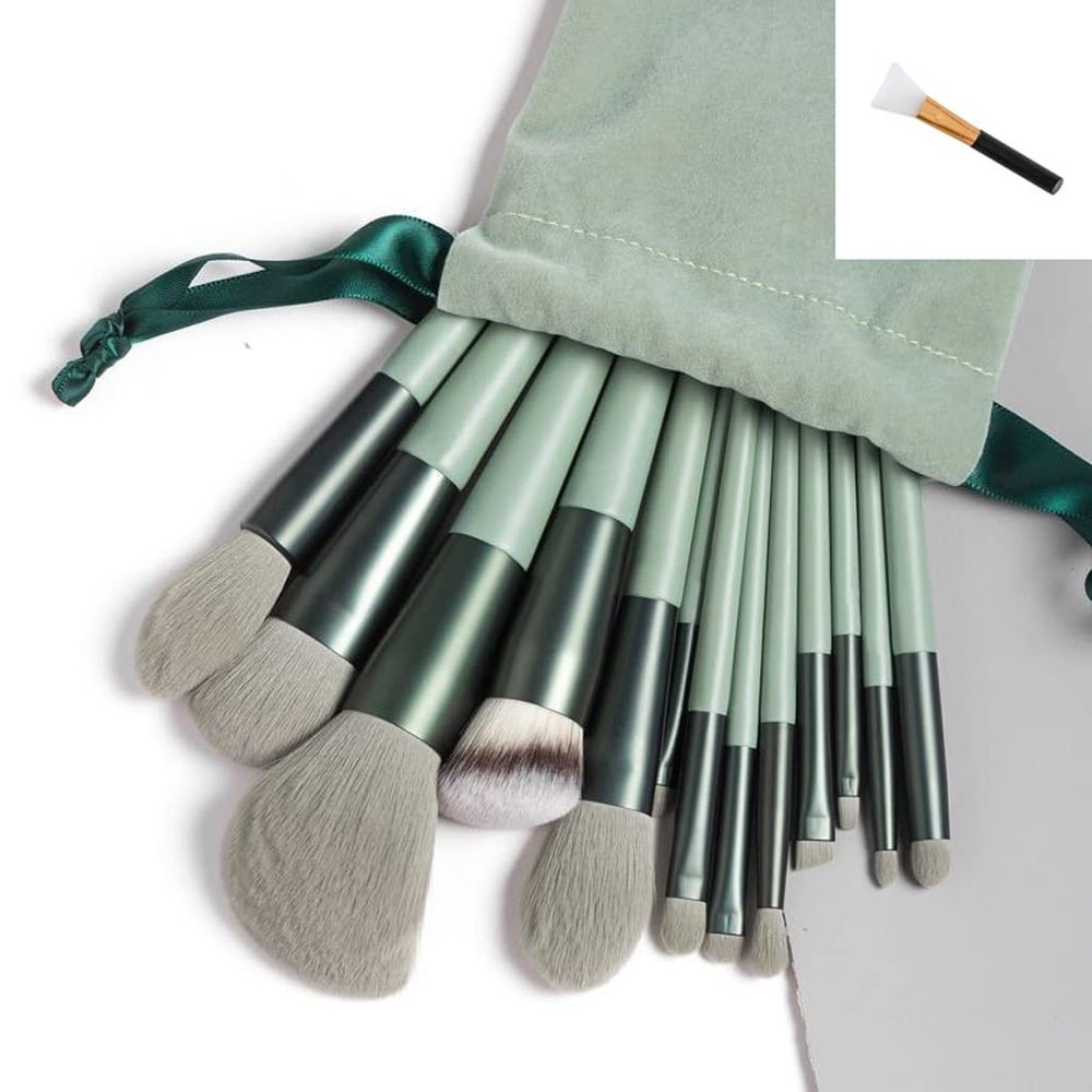 13PCS Color Makeup Brushes Kit Soft Bristle Blush Eyeshadow Concealer Foundation Complete Makeup Kit Beginner Brush Set