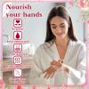 Dansib 48 Sets Winter Baby Shower Hand Cream Gift Party Favors for Guests Gift Bulk Mini Travel Size Hand Lotion Set for Guests(Floral) view 3