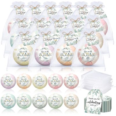 Dansib 50 Packs Wedding Party Favors Bulk Eucalyptus Bath Bombs Spa Gifts Shower Steamers Individually Bridal Shower Favors Gifts Bachelorette Favors Prizes for Guests Women Men