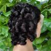 13X4 Lace Front Human Hair Wigs Curly Human Hair Wig Lace Front Human Hair Wig Remy Loose Wavy Lace Wigs Wigs Natural Color 10inches#150 Density view 4