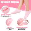 2Pairs Moisturizing Socks - Silicone Socks for Dry Cracked Feet Women - Lotion Gel Socks for Repairing,Softening and Hydrating Feet view 3