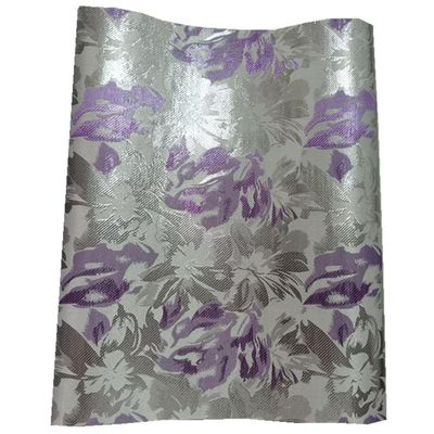 2024 Nigerian Fashion Aso Oke Can Make Auto Gele African Auto Gele Tuban Cap Headtie Wraps Fabric 2piece/Pack For Women Wedding. (silver+purple)