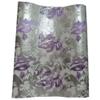 2024 Nigerian Fashion Aso Oke Can Make Auto Gele African Auto Gele Tuban Cap Headtie Wraps Fabric 2piece/Pack For Women Wedding. (silver+purple) view 1