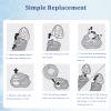 SH30 Replacement Shaver Heads (6-Pack) - Compatible with Philips Norelco Series 2000 & 1000, Also Fits 3000 & S738 - Durable Sharp Blades view 3