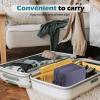 BAGWEN Toiletry Bag for Women, Water-resistant Travel Toiletry Bag, PU Leather Cosmetic Makeup Organizer, Travel Bag for Travel Size Toiletries, Purple view 4
