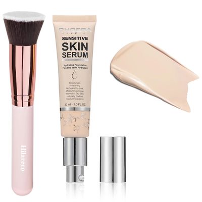 2024 New PHOERA Foundation Makeup for Mature Skin, Wrinkles Matte Natural Finish for a Flawless Complexion (N01 Porcelain)