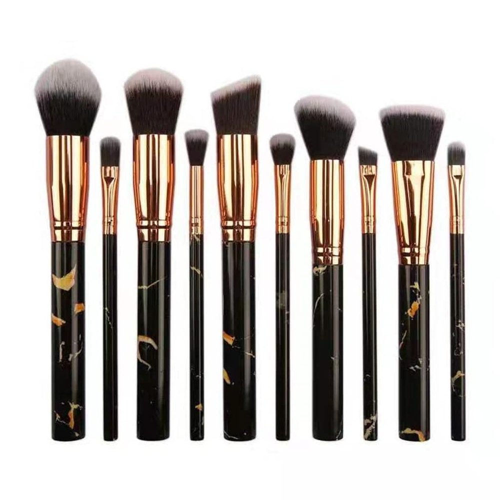 10 Pcs Soft Set Of Makeup Brushes Kits for Eye Cosmetic Powder Foundation Eyebrows Eye Shadow (Color : D, Size : 10pcs)