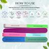 7 Way Nail Buffer Block for Natural Nails Shine Smoother Upgraded Buffing Block Seven Steps Polisher Fingernail Files Buffer 150/320/600/1200/4000 Grit for Shinning Buff Nails view 3