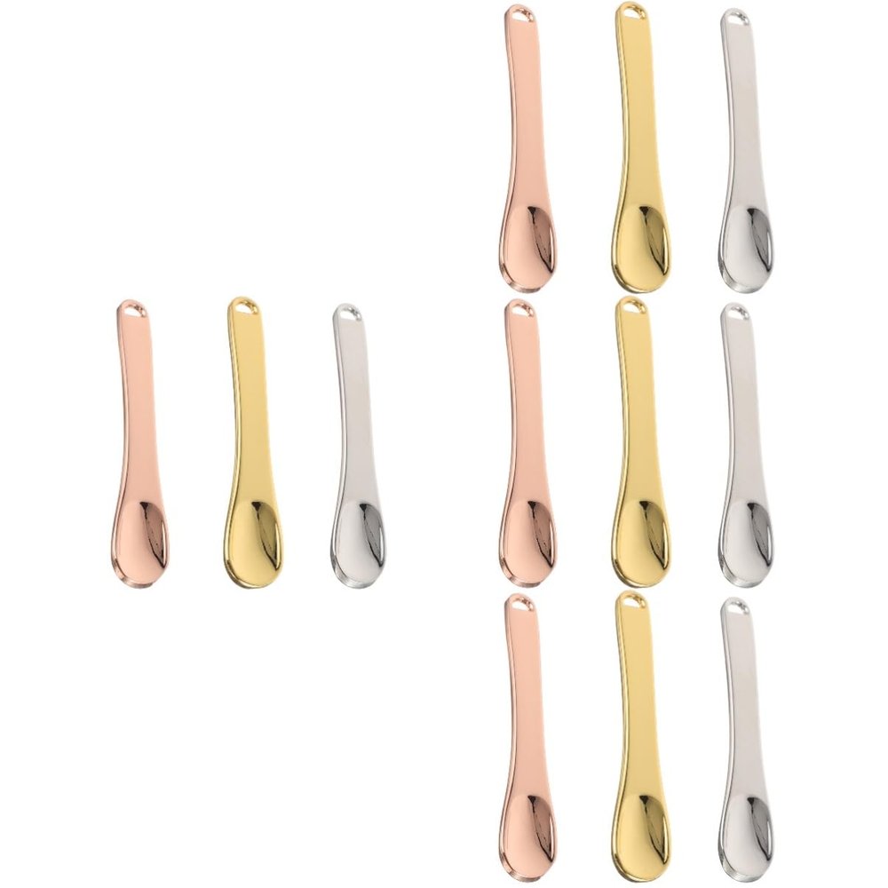 Healvian 12pcs Mini Makeup Spatula Lotion Spatula for Skincare Bliss Skincare Smooth Surface