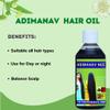 Growkesh Neelambari Ayurvedic Hair Care Adivasi Herbal Hair Oil Made By Pure Adivasi Ayurvedic Herbs For women and men, Blue view 2