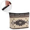 Yandier Southwestern Native American Aztec Navajo Indian Portable Cosmetic Bag Multifunction Storage Pouch PU Makeup Bag, Stationery Organizer with Zipper for Reunion Office view 4