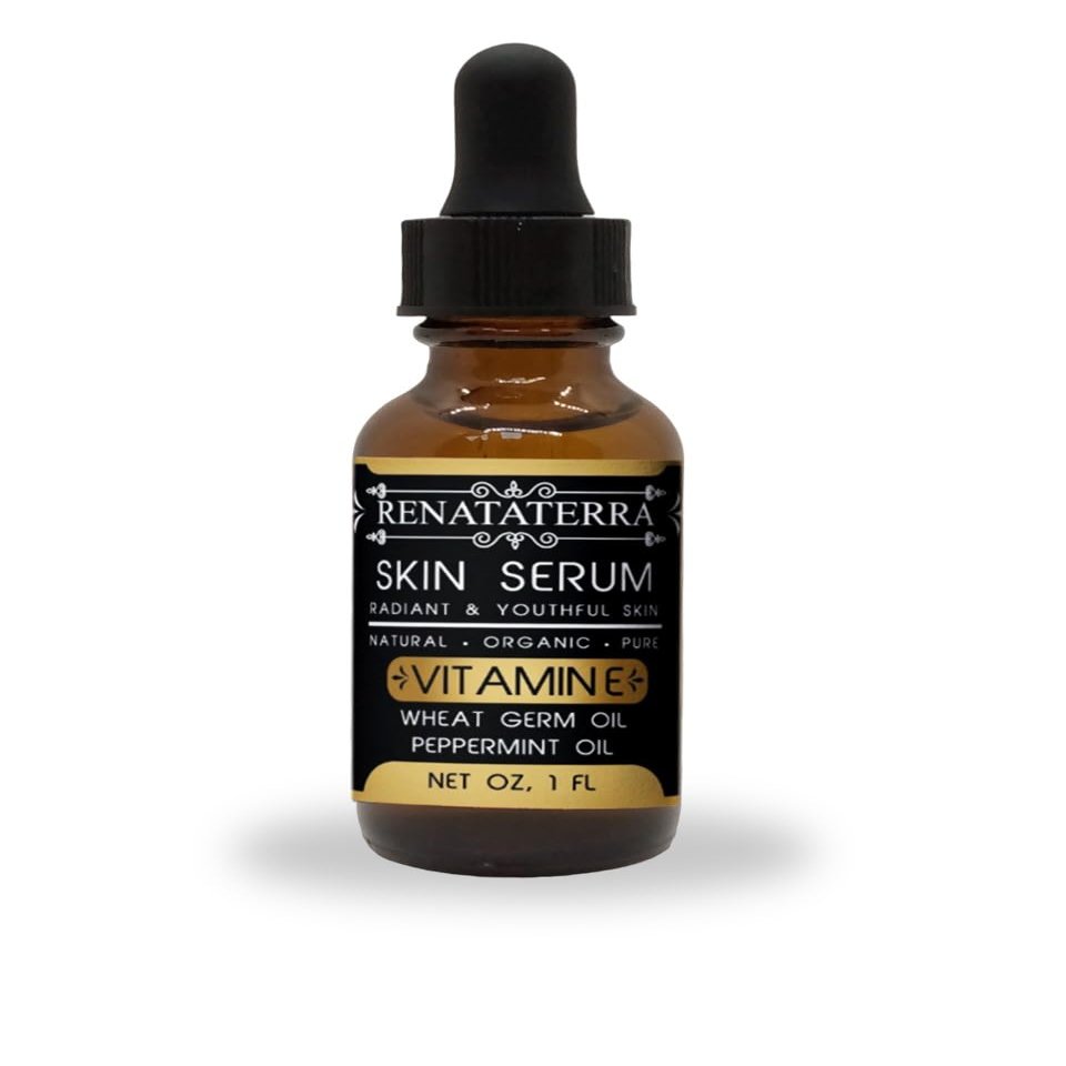 Skin serum Rejuvenecedor Intensivo de (Vitamina E) con Germen de Trigo y Aceite de Menta - Frmula Orgnica Avanzada para las cicatrices, piel, cara y cuerpo completo, 1 oz