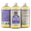 BAMBOO AND BIRCH Pure Castile Soap Liquid, Certified Palm Oil Free Natural Soap, Lavender, 32 oz view 2