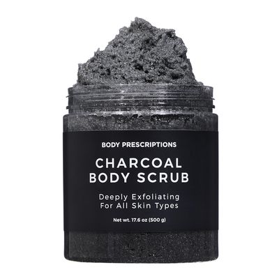 Body Prescription Deep Exfoliating Body Scrub - Cruelty-Free Formula for All Skin Types, 17.64 Ounce (Pack of 1), Charcoal