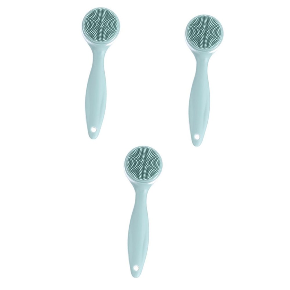 Didiseaon 3pcs Silicone Facial Cleansing Brush Tool for Gentle Exfoliation Manual Food-Grade Material for Daily Skincare Routine Design