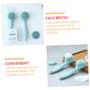 Didiseaon 3pcs Silicone Facial Cleansing Brush Tool for Gentle Exfoliation Manual Food-Grade Material for Daily Skincare Routine Design view 2