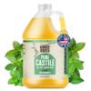 BAMBOO AND BIRCH Pure Castile Soap Liquid, Certified Palm Oil Free Natural Soap, Peppermint, 64 oz view 1