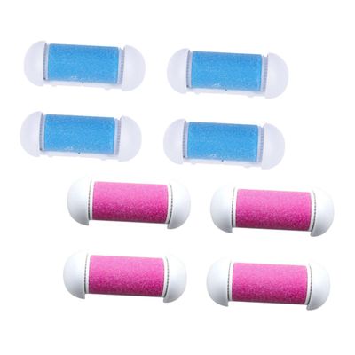 Beatifufu 8pcs Electronic Foot File Replacement Roller Skin Remover Pedicure Accessories for Smooth Feet Compatible Colors