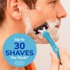 BIC EasyRinse Sensitive Anti-Clogging Men's Disposable Razors, Clinically Proven for Sensitive Skin, Shaving Razors With 4 Blades, 2 Count view 3