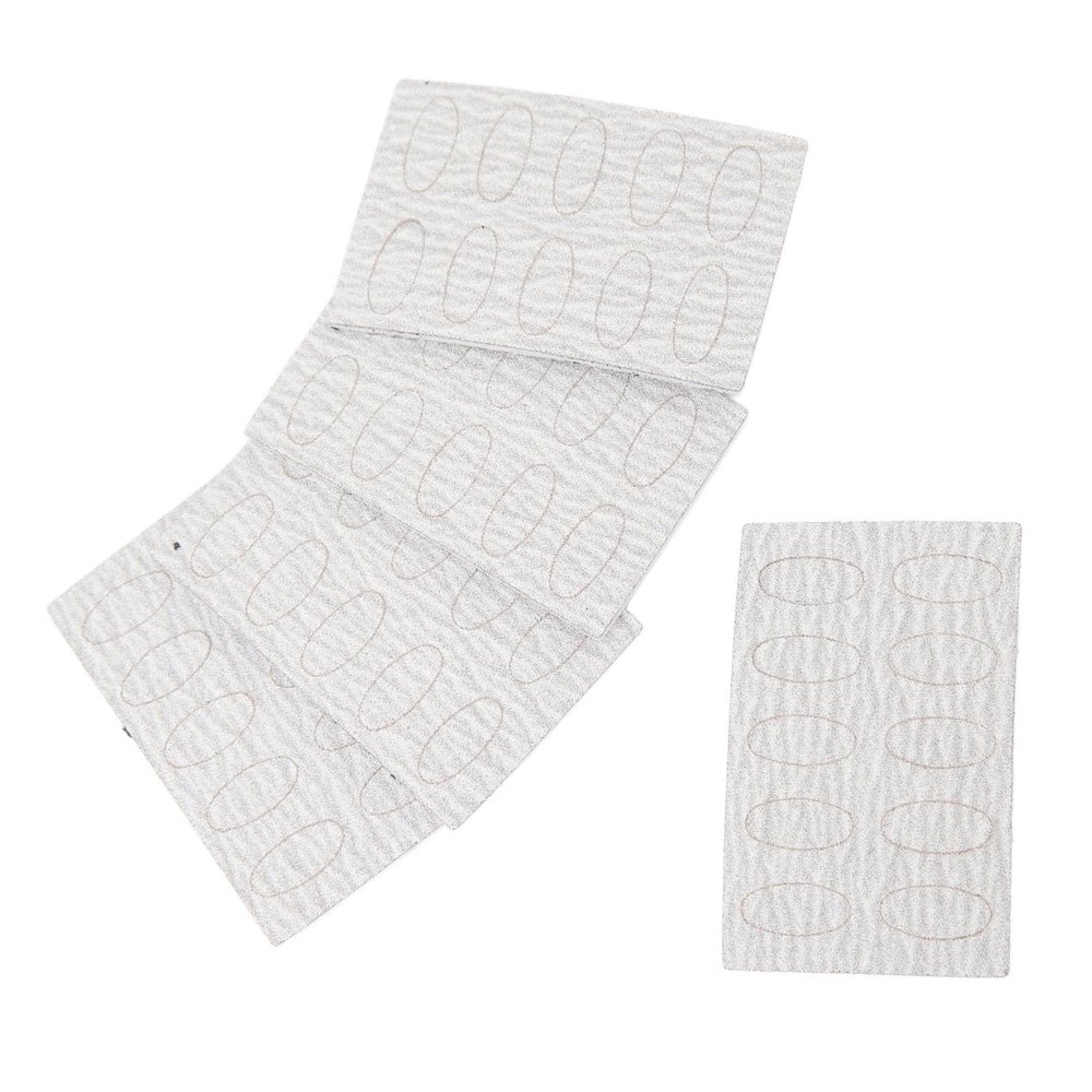 50pcs 240 Grit Sand Paper, Self Adhesive Nail Cuticle Pusher Sandpaper, Disposable Nail Art Pre Polishing Tool